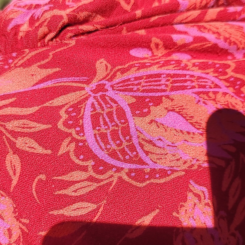 Free People Small Red Ruffle Tunic - Picture 3 of 5